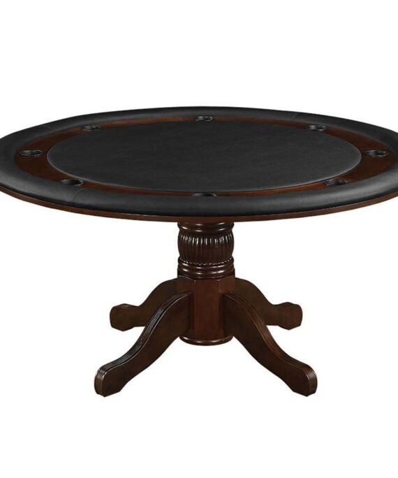 Ram Gameroom Poker Table Cappuccino 60" 2 in 1 Game Table