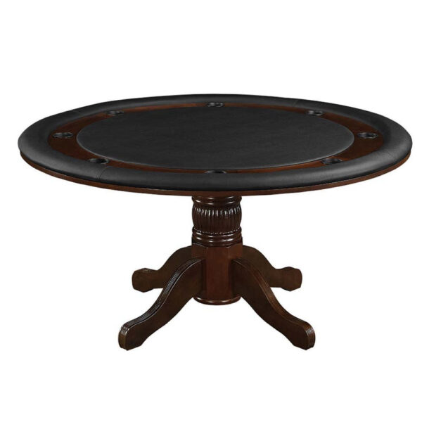 Ram Gameroom Poker Table Cappuccino 60" 2 in 1 Game Table