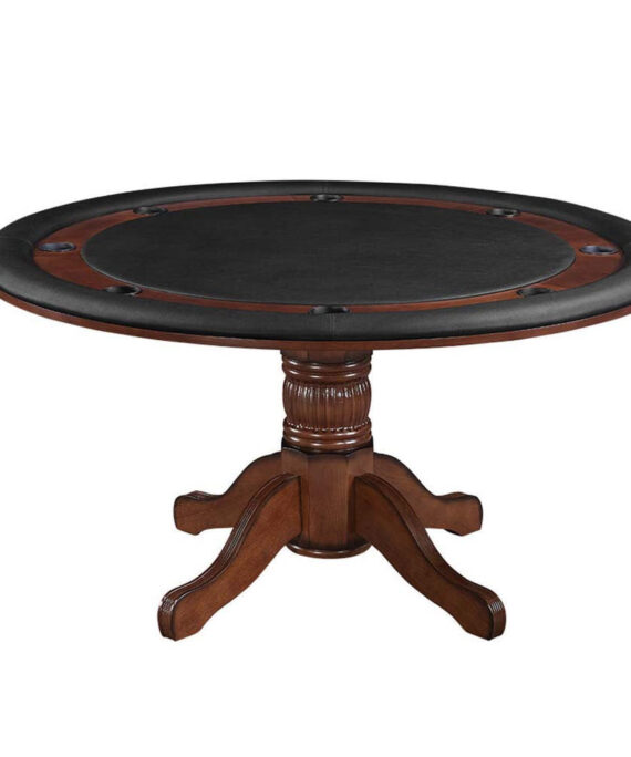 Ram Gameroom Poker Table Chestnut 60" 2 in 1 Game Table