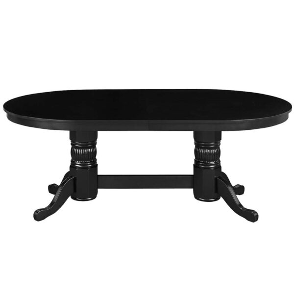 Ram Gameroom Poker Table with Dining Top 84" Black - Image 2