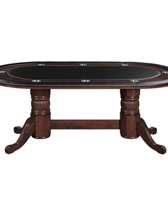 Ram Gameroom Poker Table with Dining Top 84" Cappuccino