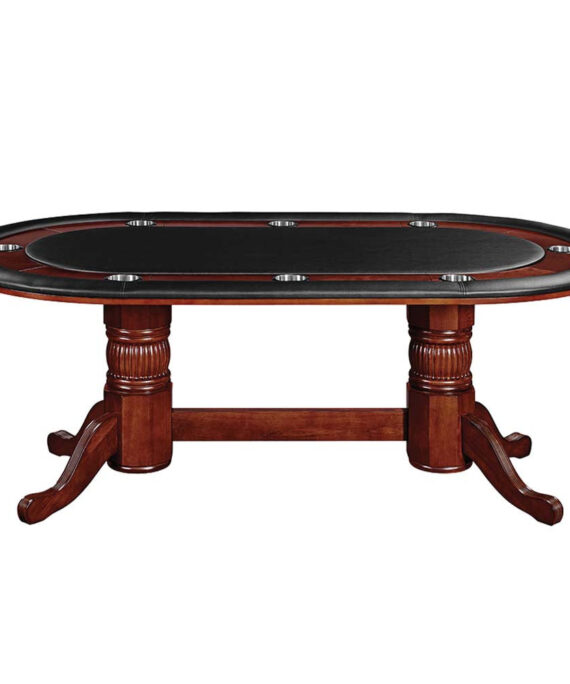 Ram Gameroom Poker Table with Dining Top 84" English Tudor