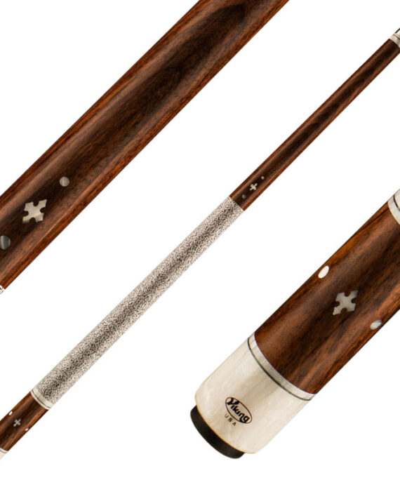 Viking IM0600 Impero Series Play Cue - East Indian Rosewood with 15 White Premium Pearl Inlays