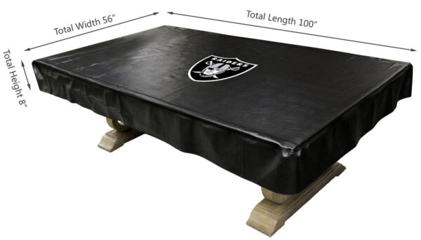 Las Vegas Raiders Pool Table Cover - Image 2
