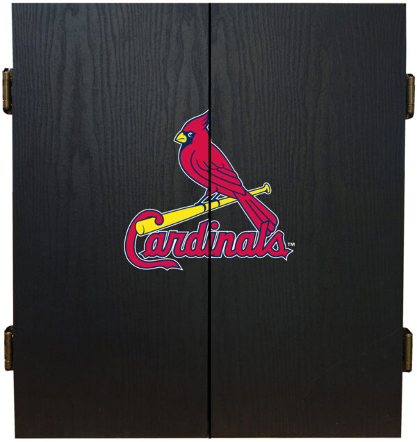 St Louis Cardinals Dartboard Cabinet Set Fan's Choice