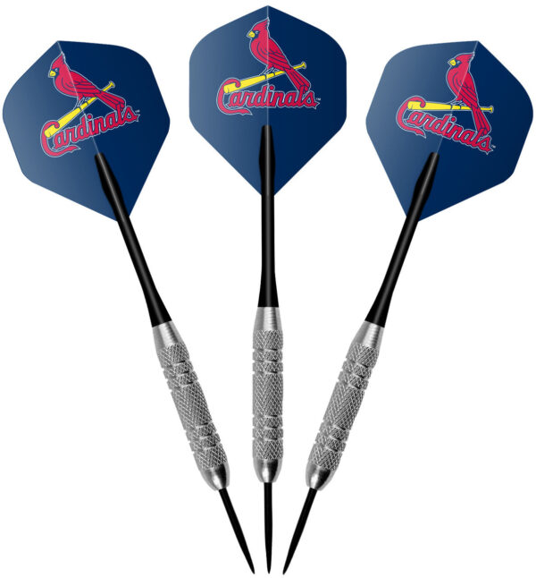 St Louis Cardinals Dartboard Cabinet Set Fan's Choice - Image 3