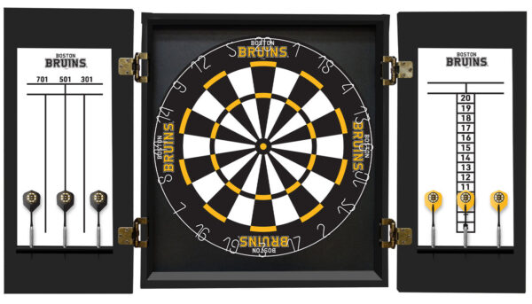 Boston Bruins Dartboard Cabinet Set Fan's Choice - Image 2