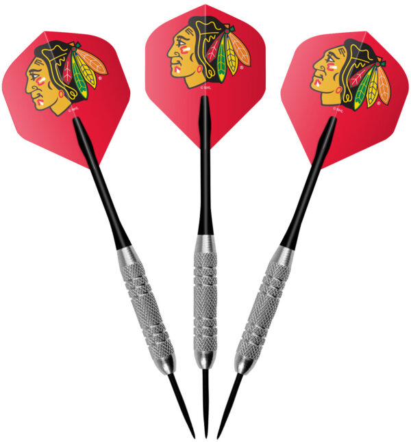 Chicago Blackhawks Dartboard Cabinet Set Fan's Choice - Image 3
