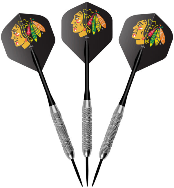 Chicago Blackhawks Dartboard Cabinet Set Fan's Choice - Image 4