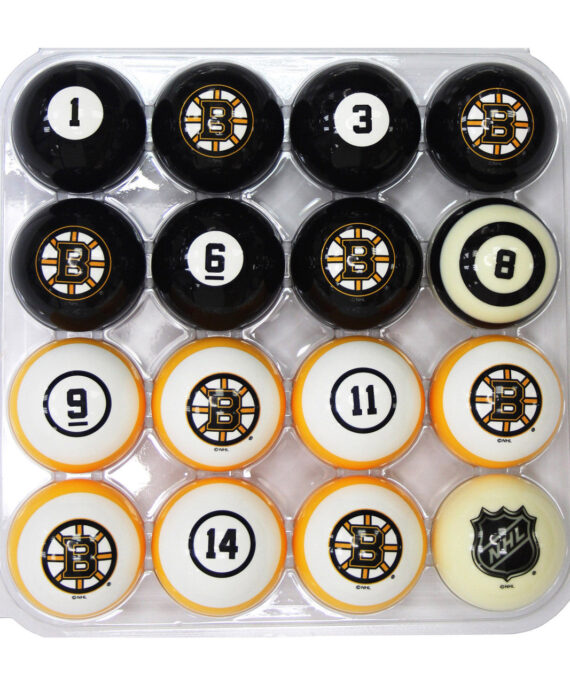 Boston Bruins Pool Balls with Numbers