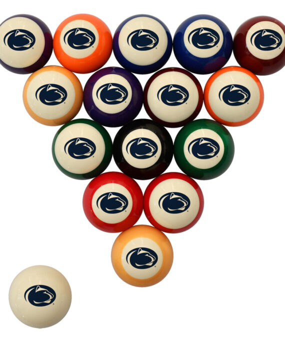 Penn State University Pool Balls - Retro Balls Set