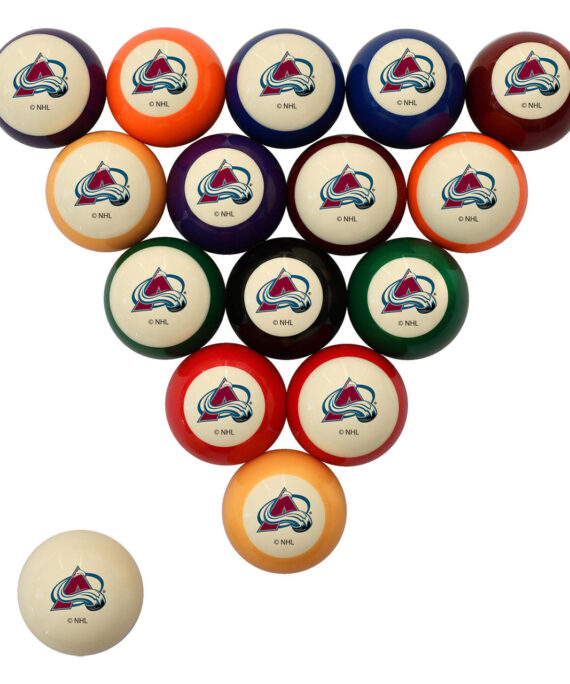 Colorado Avalanche Pool Balls - Retro Balls Set