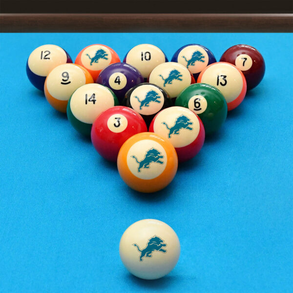 Detroit Lions Pool Balls - Retro Balls Set - Image 2