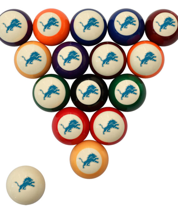 Detroit Lions Pool Balls - Retro Balls Set
