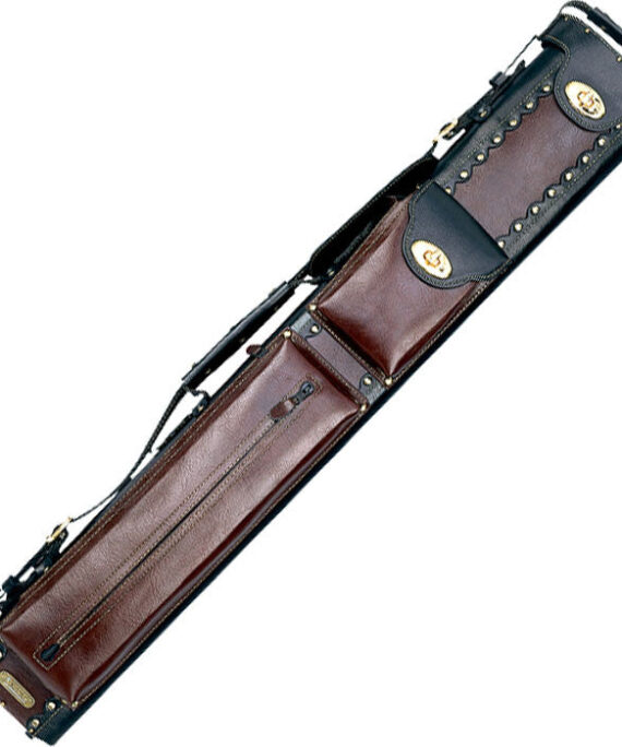 Instroke 2X4 Black/Chestnut Leather Cowboy Cue Case