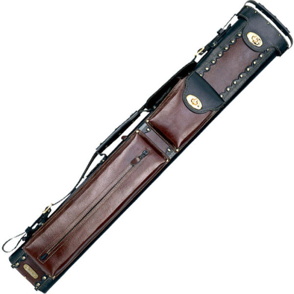 Instroke 2X4 Black/Chestnut Leather Cowboy Cue Case