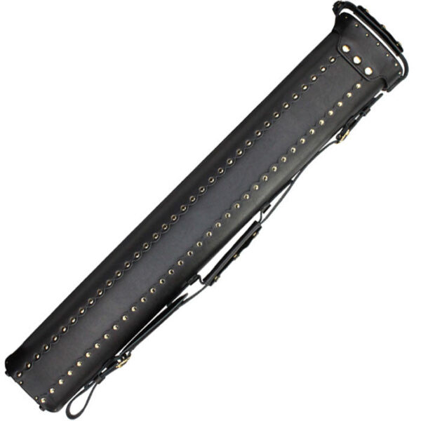 Instroke 3X5 Black Leather Cowboy Cue Case - Image 3