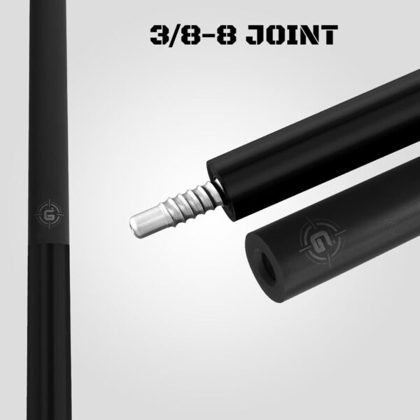 Rhino RCGLBK G-L Series Pool Stick - Vivid Black - Image 7