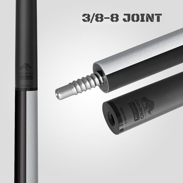 Rhino RCBRKKOM2 Komet 2 Carbon Break Cue - Silver - Image 2