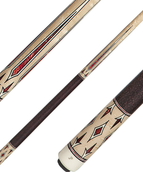 J Pechauer JP23S Cue - Red Pearl Points