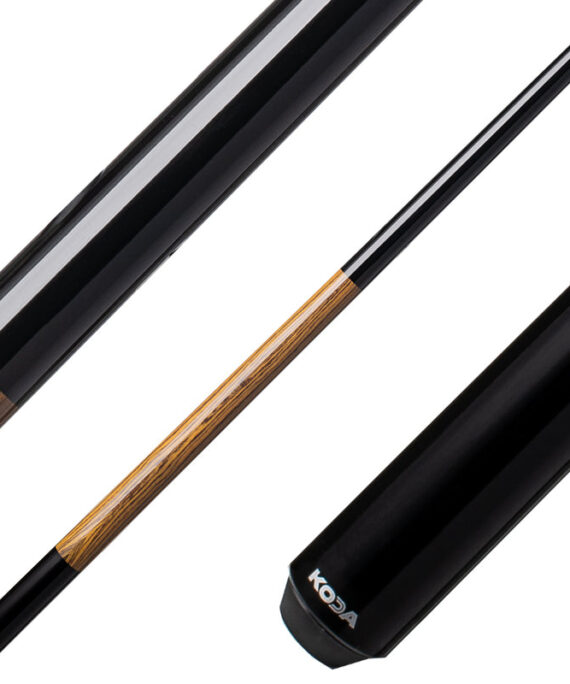 Koda KD21 Pool Cue - Black with Bocote Graphic