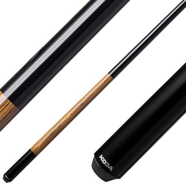 Koda KD21 Pool Cue - Black with Bocote Graphic