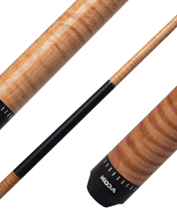 Koda KD30 Pool Cue - Natural Curly Maple with Wrap