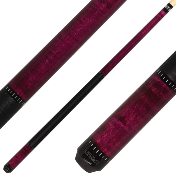 Koda KD35 Pool Cue - Purple Stain with Wrap