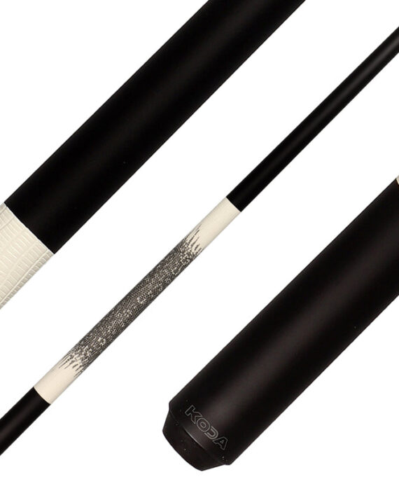 Koda KD40 Pool Cue - Matte Black with Faux Ringtail Lizard Wrap