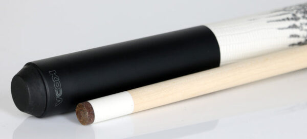 Koda KD40 Pool Cue - Matte Black with Faux Ringtail Lizard Wrap - Image 3