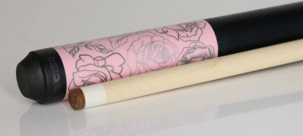 Koda KDV30PK Billiard Cue with Pink Rose Design - Image 3