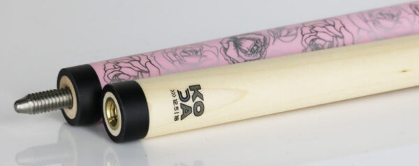 Koda KDV30PK Billiard Cue with Pink Rose Design - Image 4