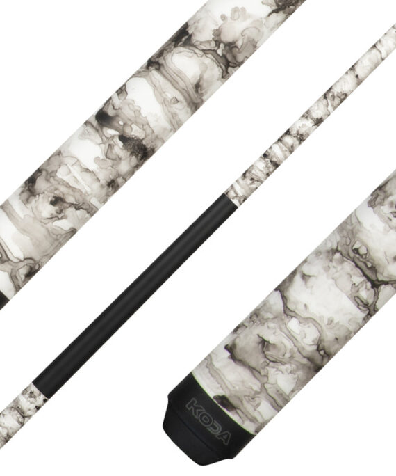 K2 KL101 Pool Cue - Matte White Smoke Graphic with 12.5mm LD Shaft