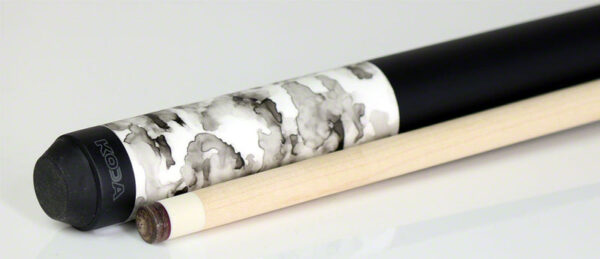 K2 KL101 Pool Cue - Matte White Smoke Graphic with 12.5mm LD Shaft - Image 2