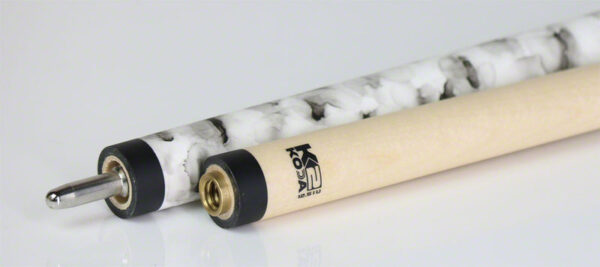 K2 KL101 Pool Cue - Matte White Smoke Graphic with 12.5mm LD Shaft - Image 3