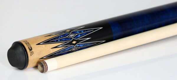 K2 KL181 Pool Cue - 8 Point Blue/Black/Natural Graphic with 12.50mm LD Shaft - Image 3