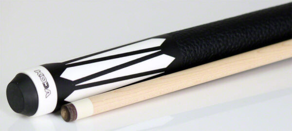 K2 KL191 Pool Cue - 6 Point Black and White Graphic with 11.75mm LD Shaft - Image 3
