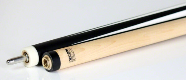 K2 KL191 Pool Cue - 6 Point Black and White Graphic with 11.75mm LD Shaft - Image 4