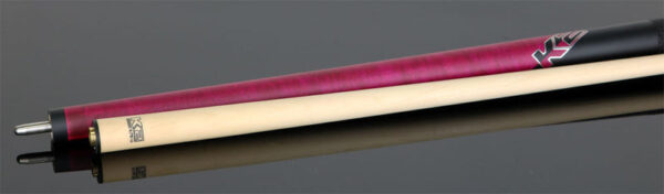 K2 KLCPK Pool Cue with Leather Wrap - Matte Pink-Stained Maple with 11.75mm LD Shaft - Image 6