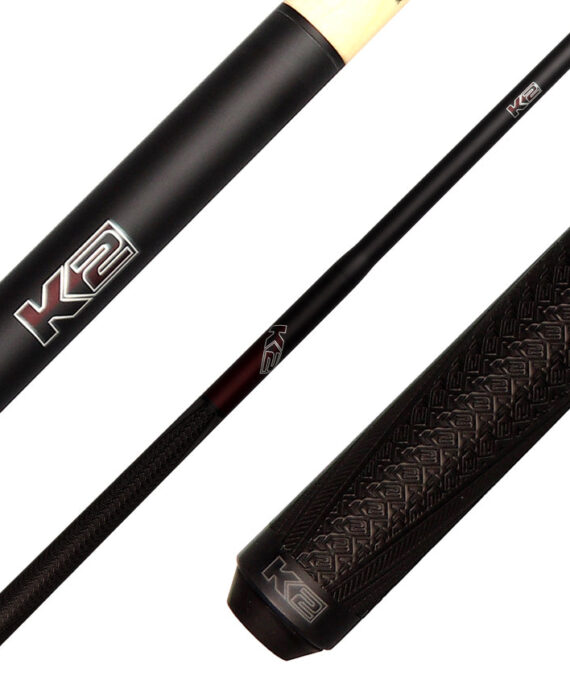 K2 KLJBBG 5 in 1 Break/Jump Cue - Burgundy with Sport Grip Wrap