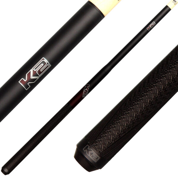 K2 KLJBBG 5 in 1 Break/Jump Cue - Burgundy with Sport Grip Wrap