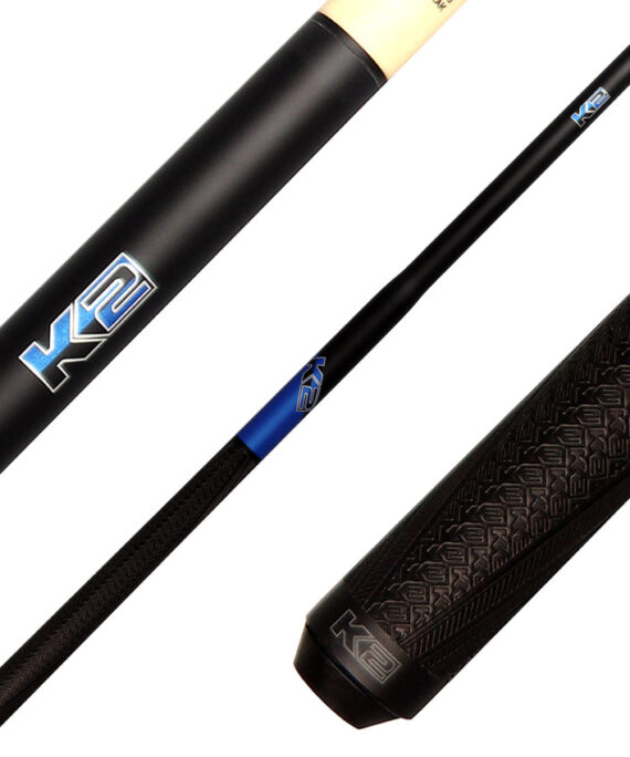 K2 KLJBBL 5 in 1 Break/Jump Cue - Blue with Sport Grip Wrap