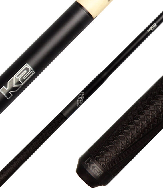 K2 KLJBGM 5 in 1 Break/Jump Cue - Gun Metal with Sport Grip Wrap