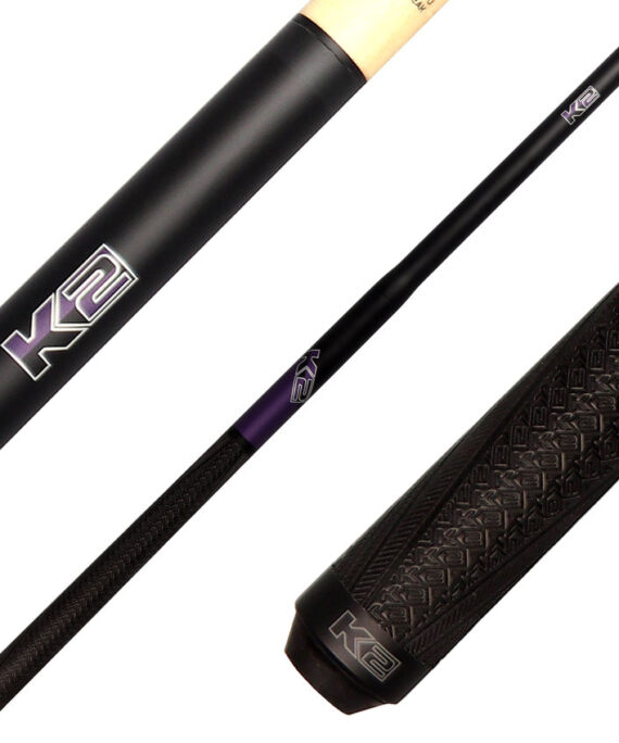 K2 KLJBPL 5 in 1 Break/Jump Cue - Purple with Sport Grip Wrap