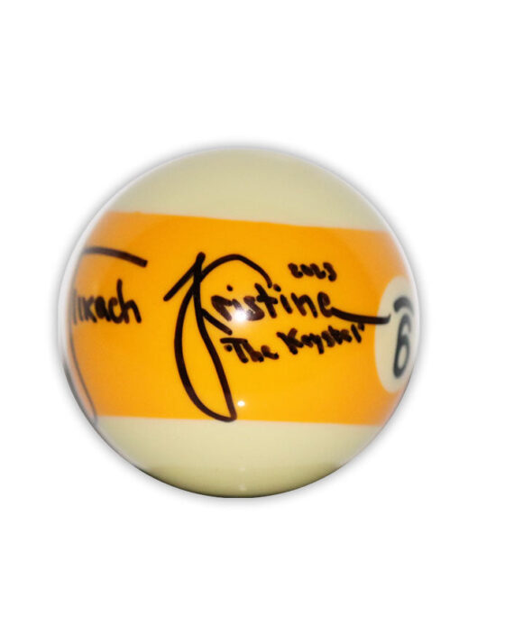 Kristina "The Krystal" TKach Signed Standard 9 Ball