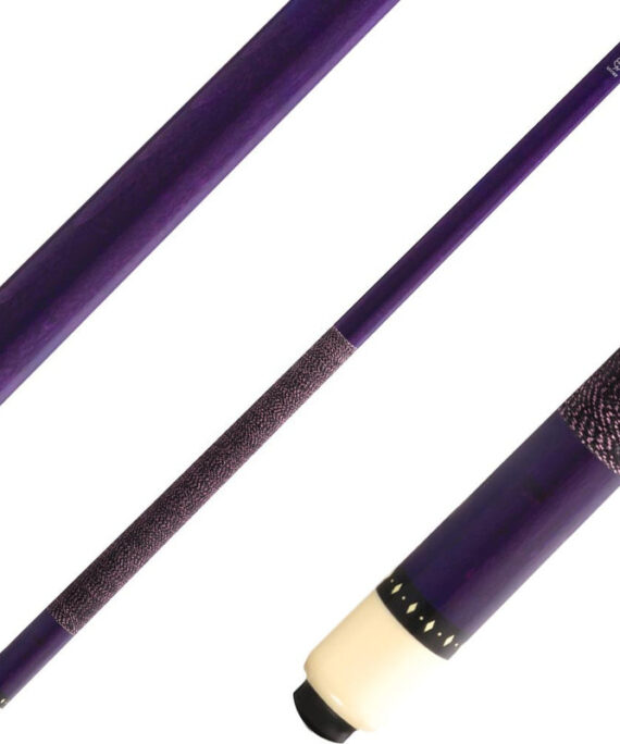 Lucky L71 Cue - Purple Stain with Overlay Rings