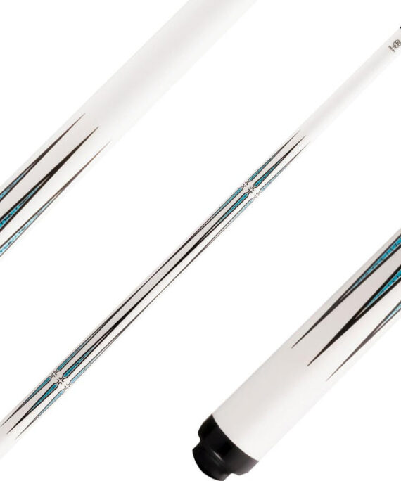 Lucky L74 Cue - White Paint with Blue Overlay