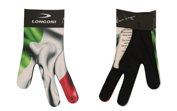 Longoni Left Hand Billiard Glove - Italian Flag - Image 2
