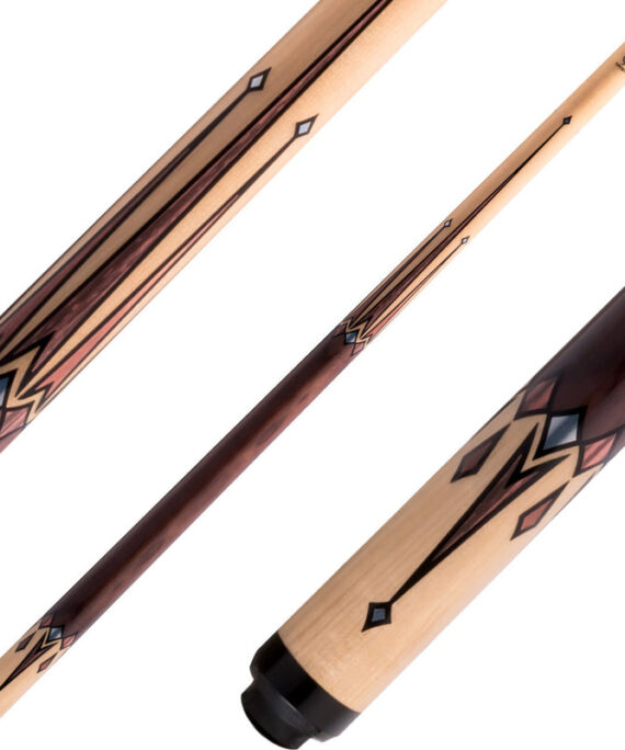 Lucky L76 Cue - Natural with Brown Stain