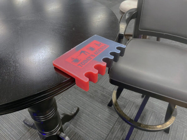 Today's Agenda 5 Cue Holder Black and Red - Image 4